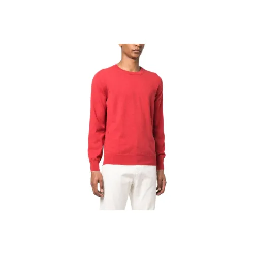 BRUNELLO CUCINELLI Красный Мужской Кашемировый Свитер