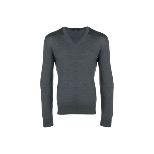 Ermenegildo Zegna Серый Мужской Кашемировые Свитера