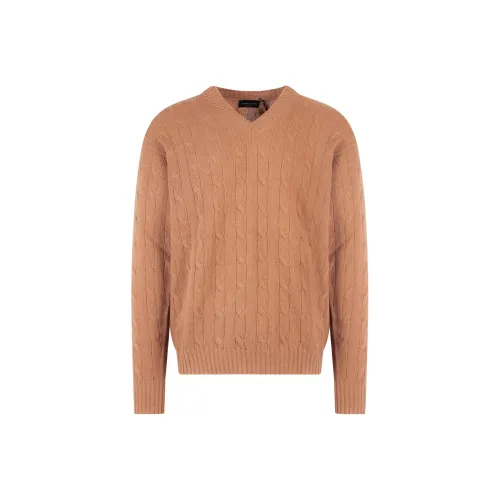 ROBERTO COLLINA FW22 Облегающий Трикотаж Мужской Коричневый