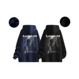 Белый, синий + черный [утолщенный и с флисовой подкладкой].