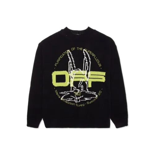 Off Белый SS20 Черный Мужской Трикотаж