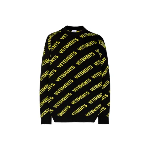 Vetements Черные Мужские Свитера