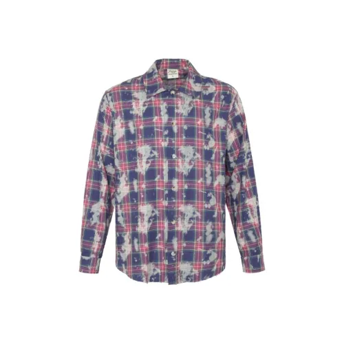 FAKE VINTAGE Рубашка Унисекс Синий Фиолетовый