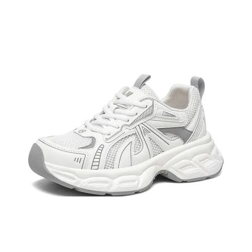 Golden Silk Rabbit Низкий топ кроссовки с толстой подошвой женские