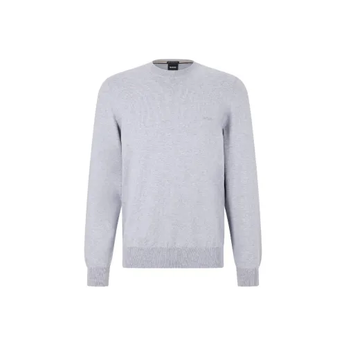 Hugo Boss Светло-серые Мужские Свитера