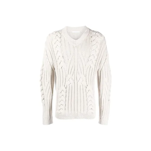 Helmut Lang Сливочный Мужской Свитера