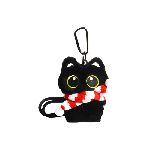 Ha Jie Bret Черный кот Ins Украшение Куклы Плюшевый Брелок 5 см Высота