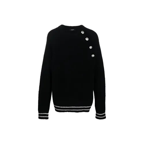 BALMAIN Черные Мужские Кашемировые Свитера