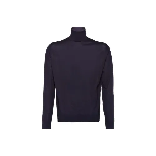 PRADA Синий Фиолетовый Мужские Свитера
