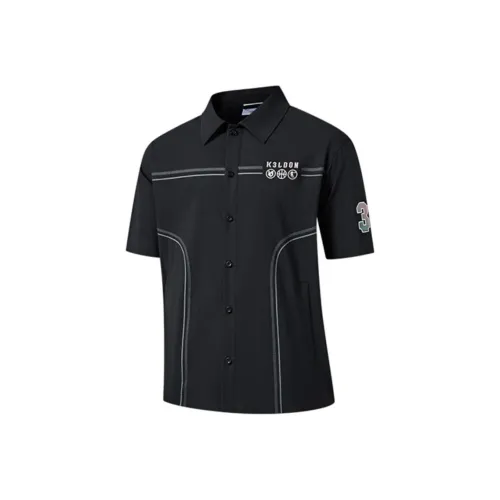 QIAODAN Мужские черные рубашки