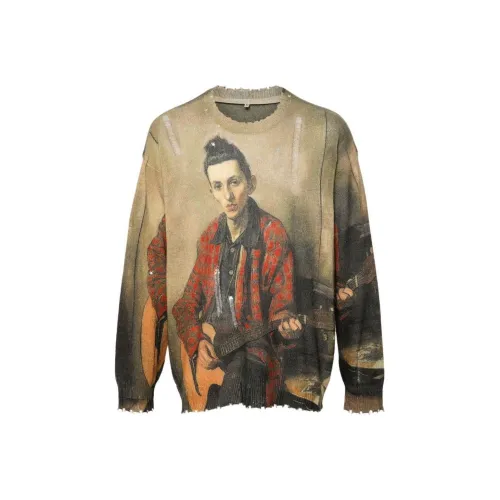 R13 SS24 Свитер Мужской Светлый Умбра