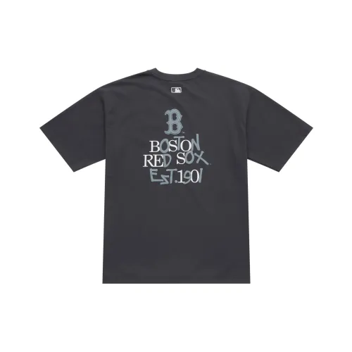 MLB Boston Red Sox Basic Collection SS25 T-Shirt Унисекс Угольный Серый