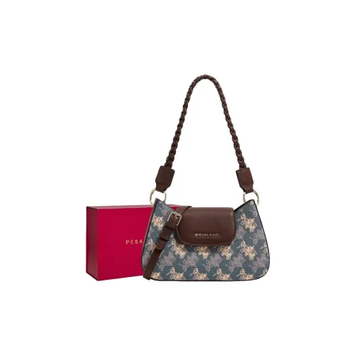 PESASRIE Сумка через плечо из ПВХ Женская Синяя