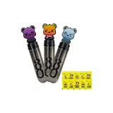 [3 шт + Пузырьки Решение 10 Сумки] Милый медведь Пузырьки палочки 3