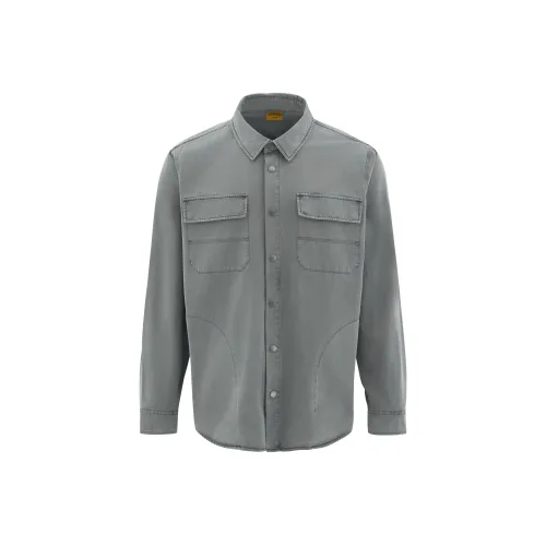 CAT Темно-серые Мужские Рубашки