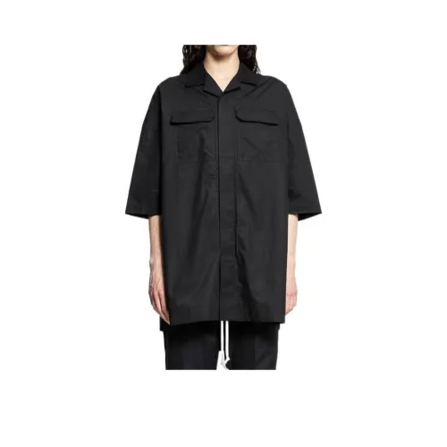 RICK OWENS совместный бренд RO Рубашка Мужская Черная