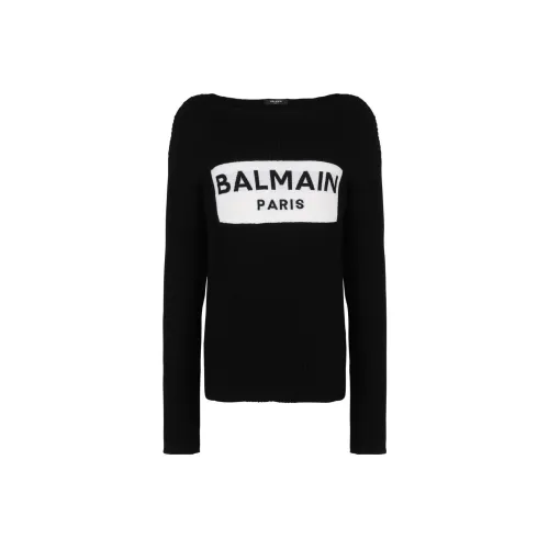 BALMAIN Черные Мужские Свитера