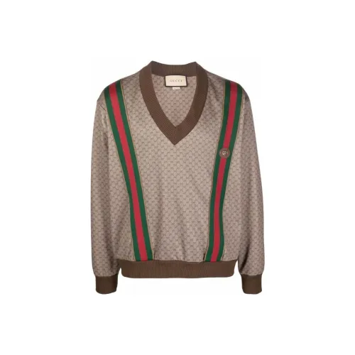 GUCCI Коричневые Мужские Свитера