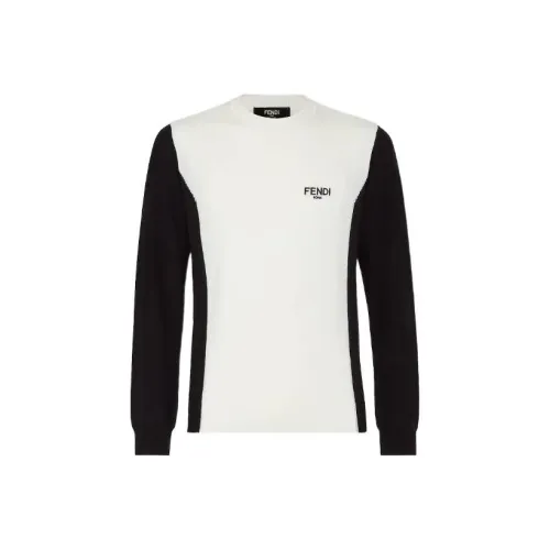 FENDI Свитер Мужской Черный Белый