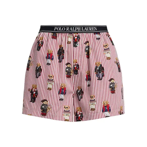 Polo Ralph Lauren Boxers Женские 1 Пачка Медведь Красный