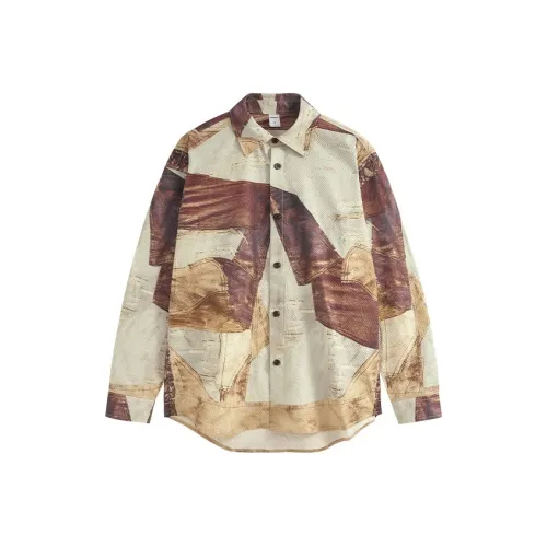 M MAICCO Рубашка Мужская Потертый Кожа