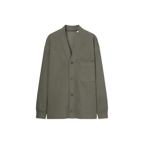 UNIQLO Оливковый Мужской Трикотаж