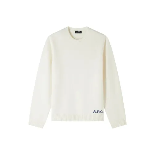A.P.C. Joint Paragraph Белый Мужской Свитеры