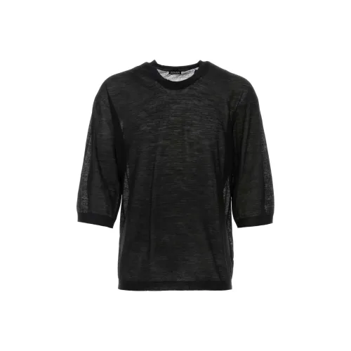 Ermenegildo Zegna Черные Мужские Свитера