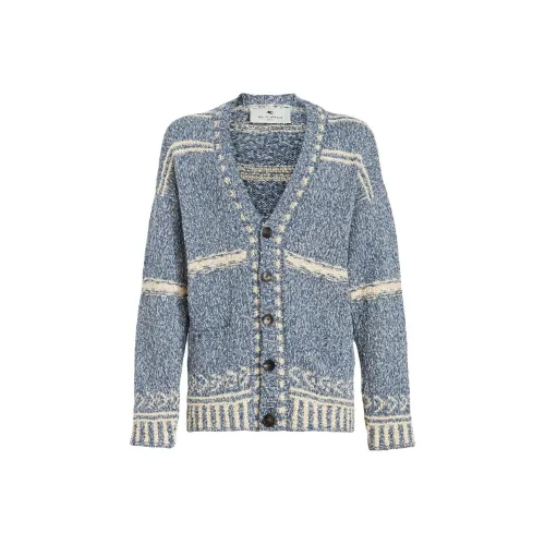ETRO Мужские Синие Свитера