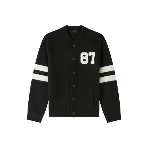A.P.C. Joint Paragraph Черные Мужские Свитера