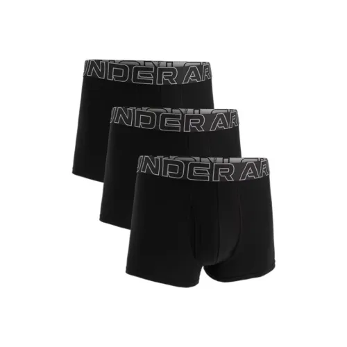 Under Armour Performance Cotton Семейный комплект трусов Мужской 3 штуки черный
