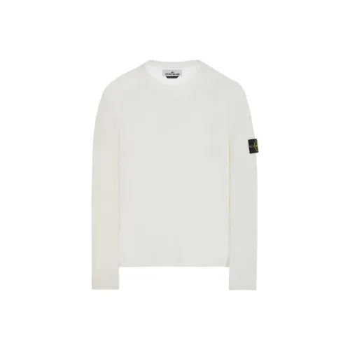 Stone Island Серый Белый Мужские Свитера
