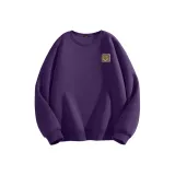 [Heavyweight Spring Fall] Aurora Purple (Теплый Коричневый Smile Логотип на груди)
