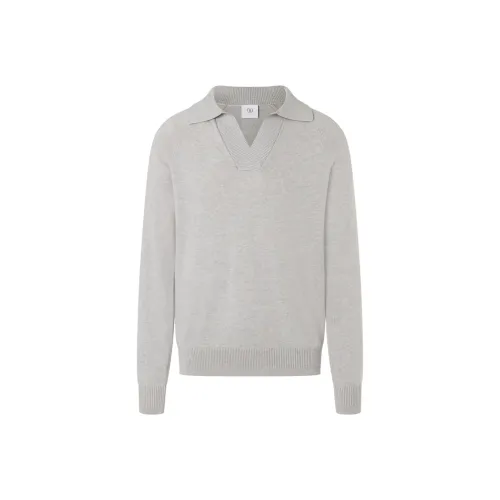 BOGNER Soft Gray W009 Men's Cashmere Sweaters BOGNER Мягкий Серый W009 Мужские Кашемировые Свитера