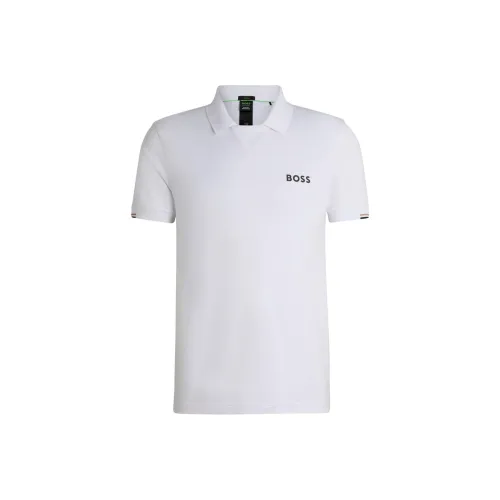 Hugo Boss x Matteo Berrettini Поло Мужское Белое