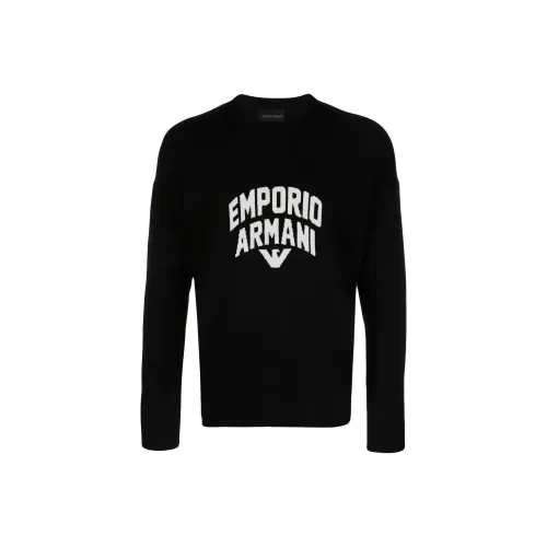 EMPORIO ARMANI Черные Мужские Свитера