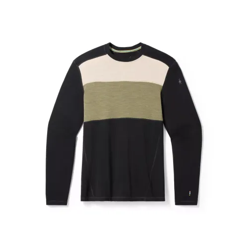 SMARTWOOL Мужской Классический Тепловой Merino Базовый слой Colorblock Crew Свитер Мужской