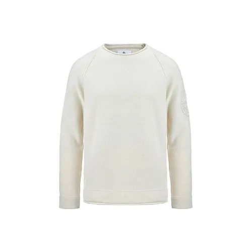 STONE ISLAND Экрю Мужские Свитера