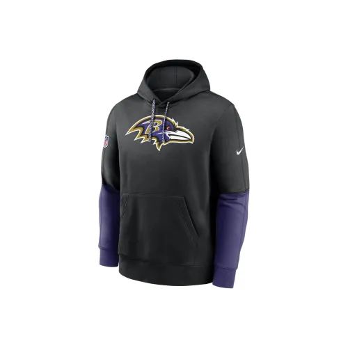 Nike NFL FW24 Baltimore Ravens Sideline Team Issue Клуб Толстовка Мужской Черный