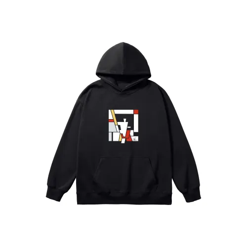 HUNZHI Черный Унисекс Свитшоты