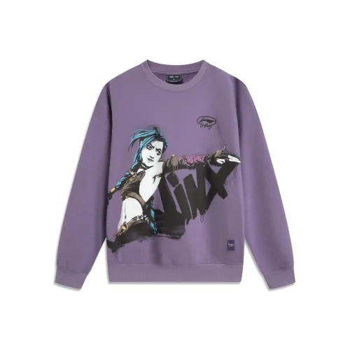 Лайнер x LEAGUE OF LEGENDS Свитшот Унисекс Темный Кристально-фиолетовый