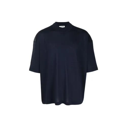 JIL SANDER Темно-синие мужские свитеры