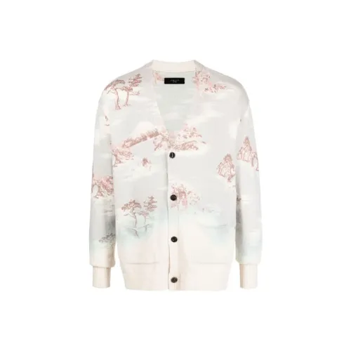 AMIRI SS21 Кашемир Свитер Мужской Серый