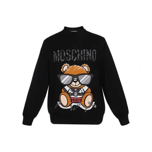 MOSCHINO Мужские черные свитеры