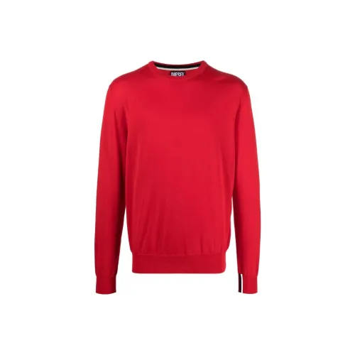 DIESEL Red Men's Sweaters DIESEL Красные Мужские Свитера