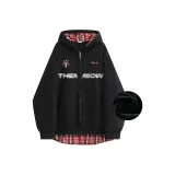 Чёрно-красный, флисовая подкладка