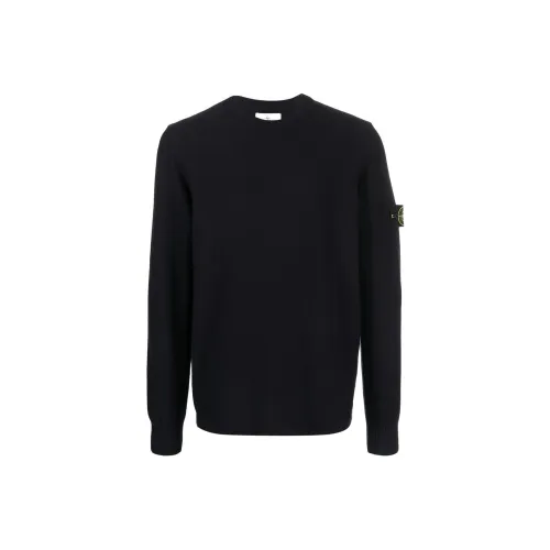 Stone Island Темно-синие мужские свитеры