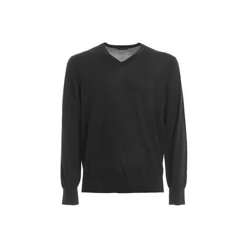 Ermenegildo Zegna Темно-синие мужские свитеры