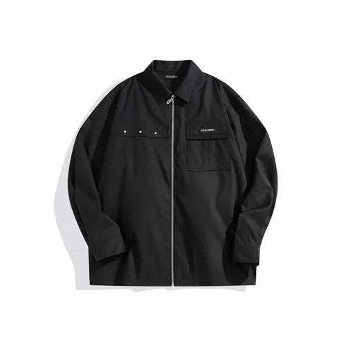 PEACEBIRD MEN Черный 1 Мужская Рубашка