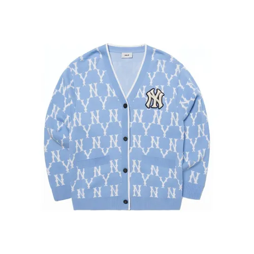 MLB Old Flower Светло-Синий Унисекс Трикотаж